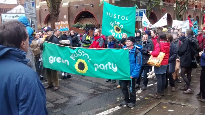Bristol Greens marching
